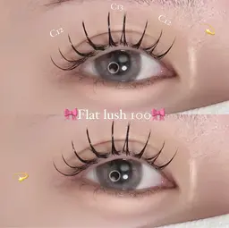 【ご新規様限定🩵】Wコーティングೀ Flat lush 100本☁️𓍼