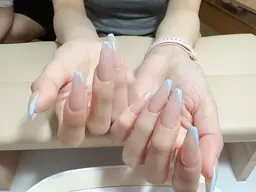 チップ長さだし10本マグネット/オーロラ/フレンチ/ベビーブマ(￥5900円A定額コースもOK)¥10900❗️