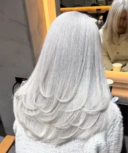 【2回ブリーチ＋髪質改善カラー】3回またはポイントブリーチ相談可能#ハイトーン#ダブルカラー#ブリーチ#デザインカラー