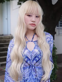 【cut.bleach.color.treatment】カット+ブリーチ+カラー（ダブルカラー）+トリートメントS