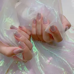 【２級持ちネイリスト】【オフ込み】ハンドラメグラデーション