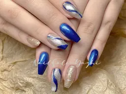 持ち込みシンプルアート（4本アート）+パーツ2个