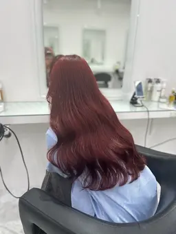 【✨色味を出したい方へ✨】🍎ブリーチなしダブルカラー🍎➕💗オリジナルトリートメント💗