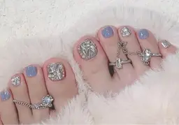 🎀foot 90つけ放題5580（シンプル持ち込みデザイン）（ア—ト4本）トレーニングメニュー、7日以内直し無料）