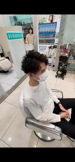 『メンズ限定』カット＋特殊デザインパーマ＋トリートメント