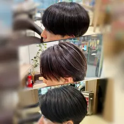 🟥朝の時短マイナス10分🟥🔥人気No.2🔥💈【カット×曲がる縮毛矯正・ナチュラル矯正】💈