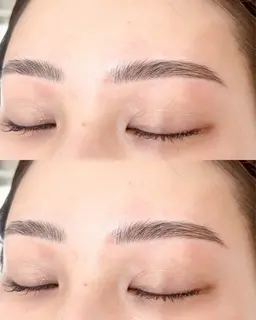 眉毛ワックス×ハリウッドブロウ