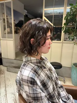 スタイリストによる調整カット付き bob perm🌀 「カット+パーマ+シャンプーブロー+トリートメント」