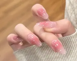 【研修モデル】Handチークネイル(ベース無し) ★ソフトジェルオフあり