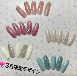 【オフあり】✨月替わりデザインサンプル全5種からデザインをお選びいただくコースです♪（※カラー変更可）7980→6880