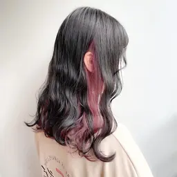 👱‍♀️インナーカラー/イヤリングカラーはこちら👱‍♀️ブリーチありダブルカラー🤍
