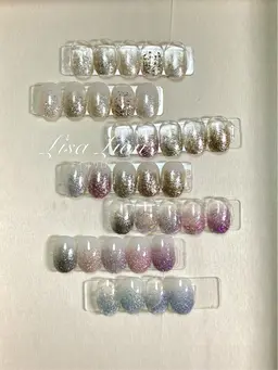 オフ込み💞ラメグラデーションネイル✨