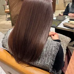 【話題の髪質改善💎✨】水素ケアカラー+シルクファンデーション🩵