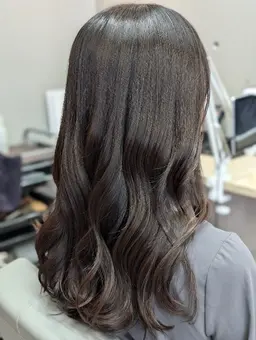 カット＋艶カラー（リタッチ）＋ihairトリートメント《超音波アイロン》