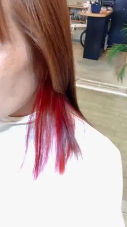 minimo限定カラー ☆インナーカラー☆  内側ハイライト + 彩りカラー❣