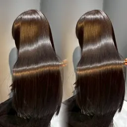 ☔️季節限定🉐湿気に負けない顔周り🌟前髪縮毛矯正+カット+業界最高峰✨️ウルトワ髪質改善トリートメント