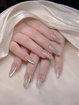 【ジェルオフ無料】Hand ◇マグネットor フラッシュネイル🧲パーツ二個付き💠