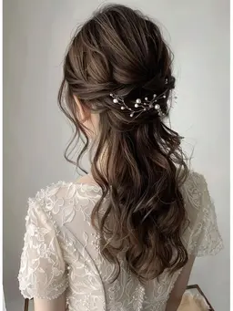 【🫧ミニモ限定価格🫧】【🤎ハーフアップ🤎】結婚式/お誕生日/LIVE/🫧特別な日のとびきり可愛いヘアセット