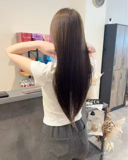 透明感カラー＋超音波トリートメント