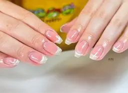 [モデル練習]チークネイルマグネットフレンチ[オフ無し