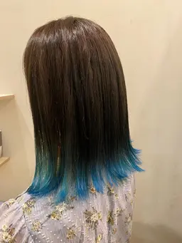 裾カラー+フルカラー+トリートメント💜ブリーチ込み