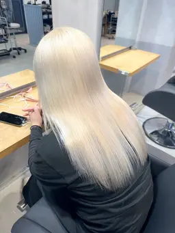 🌺ハイトーンクーポン🌺ダブルブリーチ（ブリーチ2回＋カラー）ケアブリーチ付き+ワンカラー　（メンズも可）