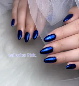 ミラーネイル10本🪞🩵【ソフトオフ無料】