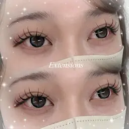 エクステ🌟シングルラッシュ120分つけ放題✨束感コーティング｛川越/マツエク/フラット｝