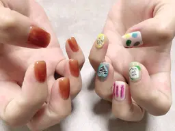 🟢リピNo.1🟢ニュアンス5本🟢アート持込🅾️残り5本はワンカラー【オフ込み、ケア付き】