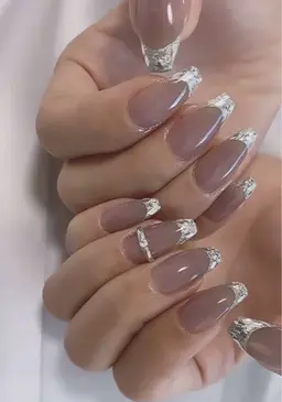 ✨フレンチネイル➕ガラスフレンチ【オフ、ケア込み】6980