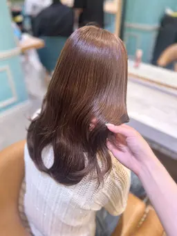 ワンカラー🎀ツヤ髪トリートメント＆超音波アイロン付き🫧