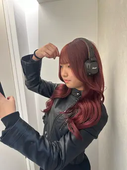 ブリーチ無❌double color🩵痛まないカラー✨