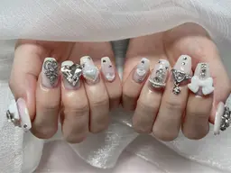 ⭐️長さだし+ゴテゴテパーツ付け放題⭐️無制限¥17880