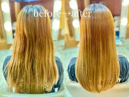 ブリーチ縮毛矯正(カット込み)