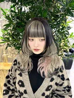 ✨とにかく痛みたく無い方！✨前処理+ケアブリーチ+髪質改善カラー+Aujuaトリートメント 韓国/ダブルカラー