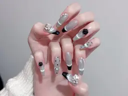 持ち込みデザイン120分アート6分☆シンプルデザイン、パーツ可✨初回ソフトジェルオフ込み✨フィルイン対応