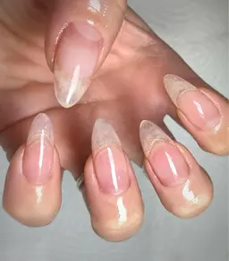 クリアネイル✋🦶🔸オフ込み🖊 お仕事でカラーができない方、補強をしたい方へ♡ハードジェルを使用します✨長さ出し不可