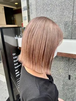 《ミニモ限定価格‼︎》ケアブリーチ＋艶髪カラー＋3stepトリートメント＋超音波アイロン無料✨