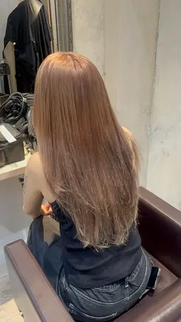 【透明感カラー🍒】ワンカラー+3stepトリートメント