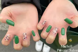 （オフ込み）4本アートし放題アート以外のお爪はワンカラーorラメ1色使用