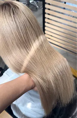 【リピート様☀️】【メンテナンスカット】➕【ブリーチなしダブルカラー🩵】➕【ケアトリートメント】