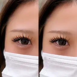 LEDエクステ両目140本【カラー変更OK】＋&healthy（パーマ）🍒強めカールでも根元下がりやすい方おすすめ🔥