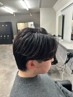 【横と後ろが膨らむ方におすすめ‼️】メンズカット🇰🇷＋ダウンパーマ→美シルエット&清潔感UP