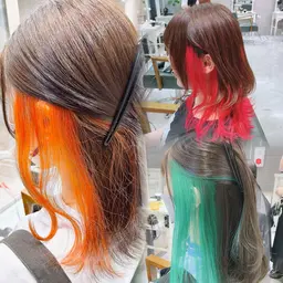 🦊デザインカラークーポン✨インナーブリーチ＋カラー＋うる艶トリートメント