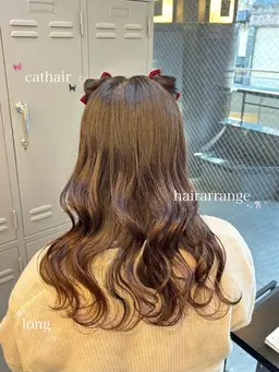 【🤍限定価格🪄】🎀ふわふわヘアアレンジ🩰#ライブ推し活ヘア𝜗𝜚˚⋆#お出かけヘア🍒