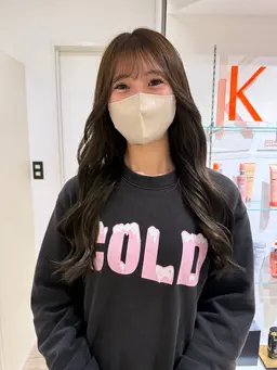 似合わせカット+透明感カラー