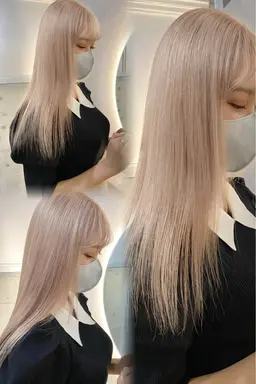 【‎‎‎‎🎀ミニモ限定🎀】ケアブリーチ+カラー+トリートメント☁️🪽🫧“カット無し”