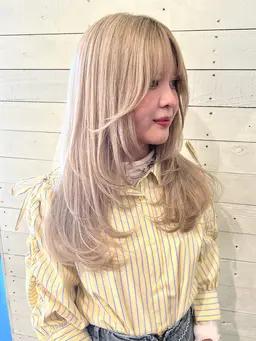 🌈【今大流行中！！】🌈韓国風レイヤー🇰🇷カット➕透明感カラー