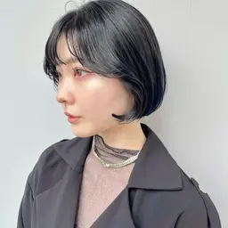 【韓国風】暗髪カラー(黒染め不使用)就活の関係やブリーチ毛の方にもオススメ✨一時的な暗染め🏴トリートメント付き🌿