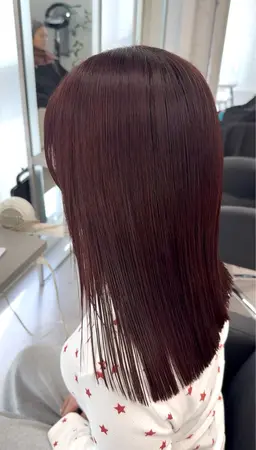 🍒暖色系全体ワンカラー➕カット✂️  ＃カラーモデル